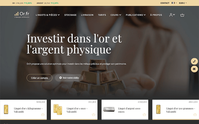 Achat d'or site OR.fr Comment acheter de l'or - OR.fr